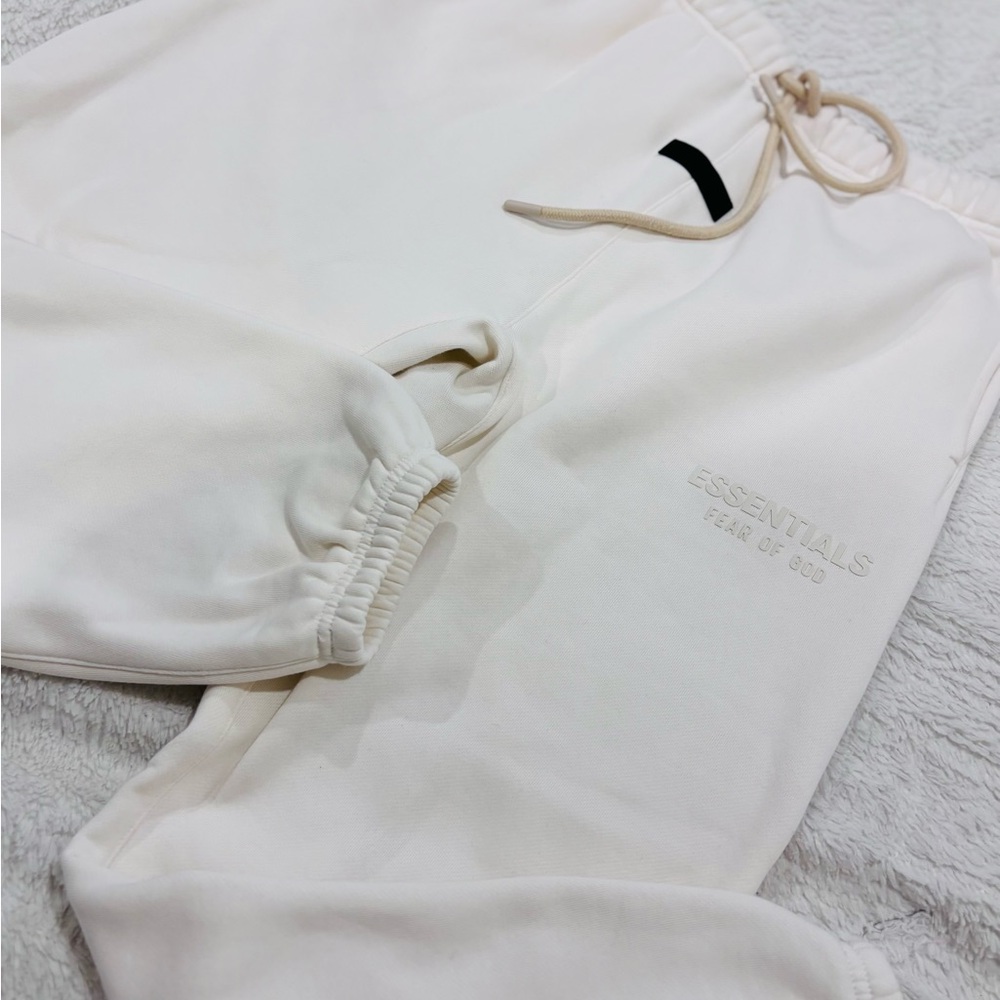 Essentials Cream Drawstring Sweatpants - image 2